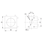 30x30 BSB 3D Connector Afmetingen