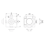 40x40 ISB 3D Connector Afmetingen