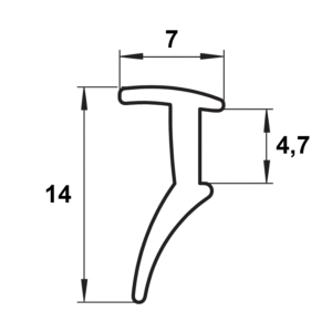 Plugin-in Strip 40 ISB 4-6mm Maatvoering