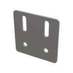 Stelplaat 80x80 3mm M8